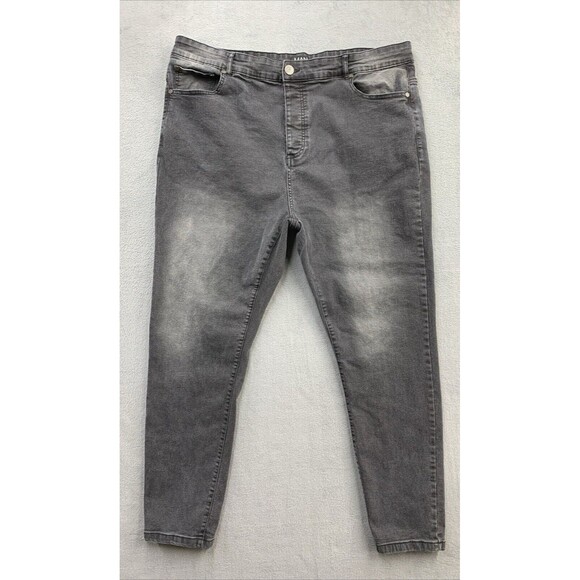 Man Boohoo Man Denim Jeans Men's Size 46x29  Button Fly Factory Distressed - Picture 1 of 15